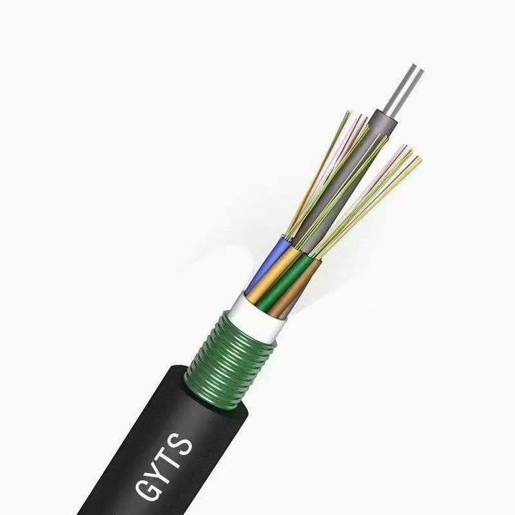 Cáp quang FTTH 24 lõi GYTS ngoài trời G652D Chế độ đơn cho giao tiếp