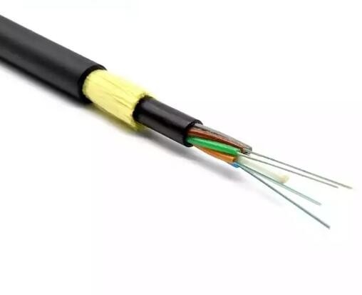 cáp quang khoảng cách dài Cáp quang Single Sheathed 4 Core ADSS Span 100M Overhead
