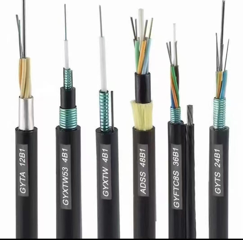 Cáp quang chôn cất trực tiếp viễn thông Gyta53 bọc thép ngoài trời 4 - 144 Core