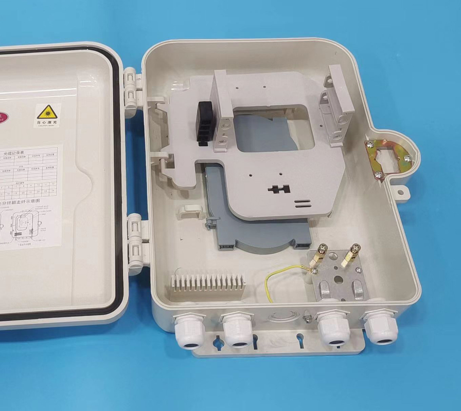 Hộp kết thúc sợi quang ngoài trời treo tường ABS 16 cổng ODB ODP cho FTTH