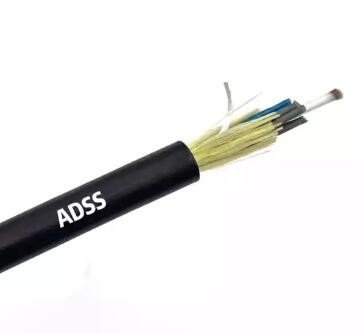Cáp quang không thấm nước Adss 48 96 Core Aerial Single Mode 100/200 / 300m Span