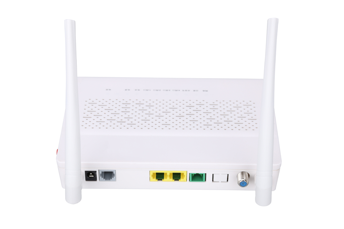 Đa chức năng 2.4GHz XPON ONU 1FE 1GE WIFI POTS CATV Màu trắng FTTH ONU ONT