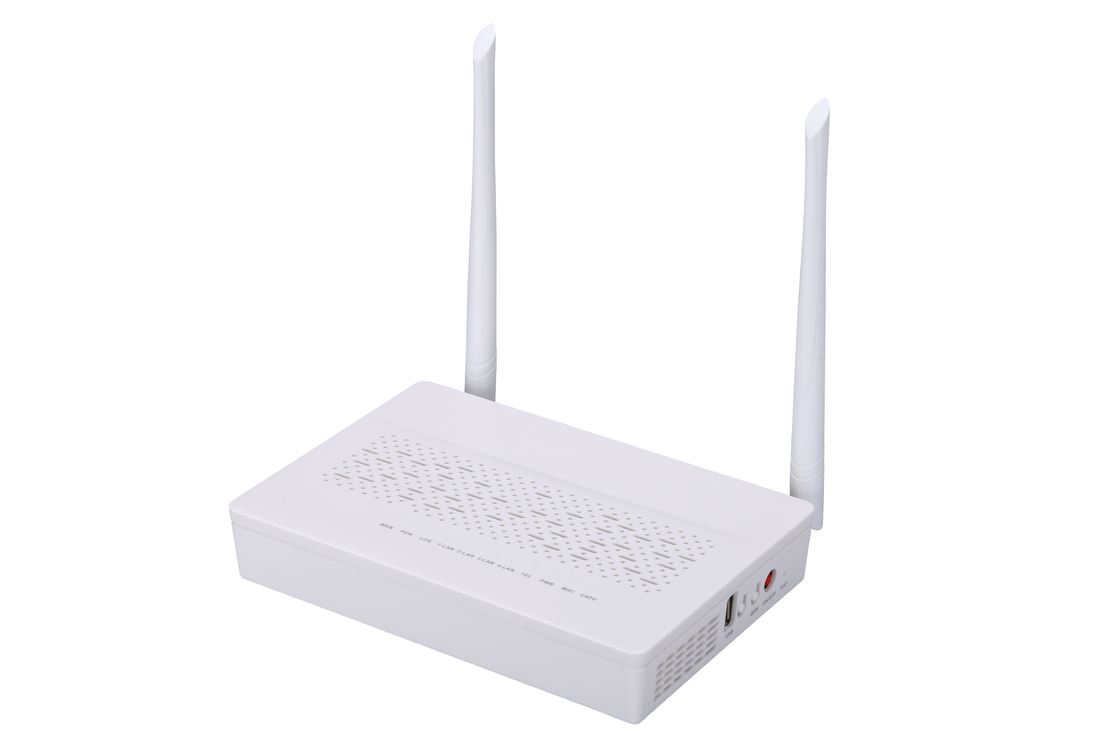 Chế độ 2T2R GPON EPON ONU 3FE 1GE WIFI POTS CATV Modem FTTH ONU sợi kép