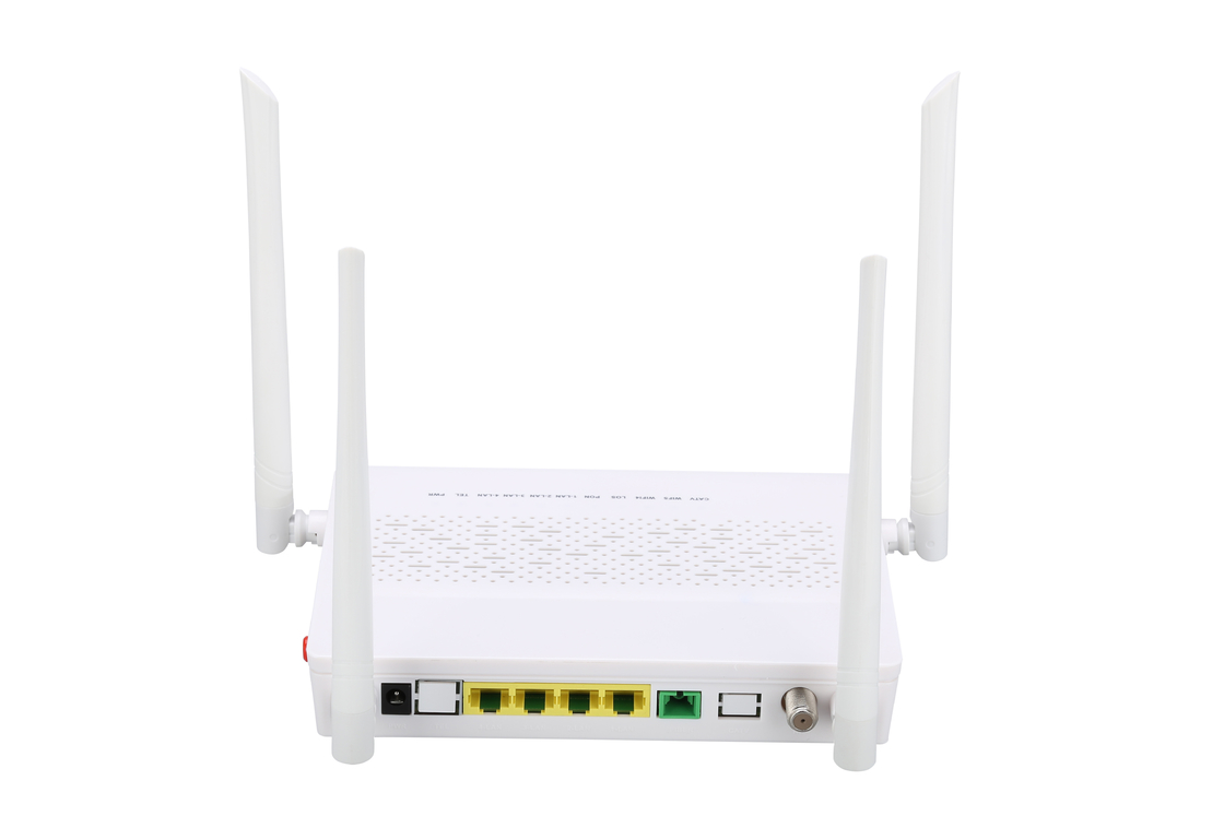 4GE 2.4G / 5G WIFI POTS CATV GPON ONU Modem SC Chế độ đơn Sợi đơn