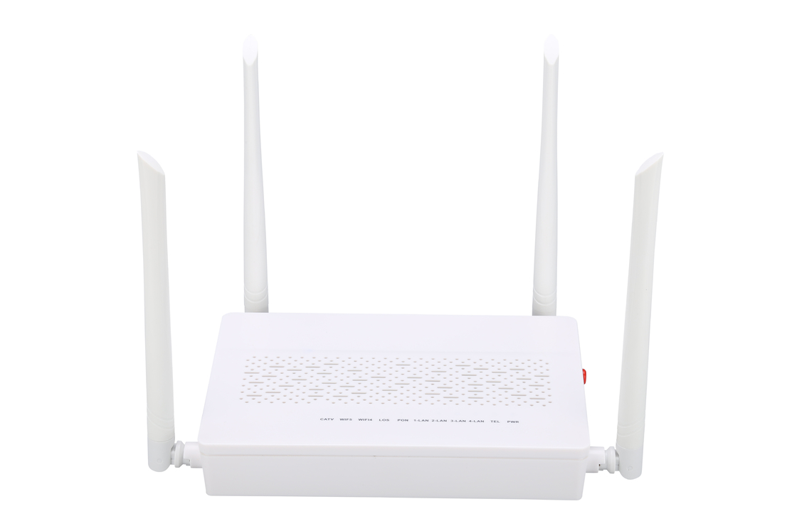 4GE 2.4G / 5G WIFI POTS CATV GPON ONU Modem SC Chế độ đơn Sợi đơn