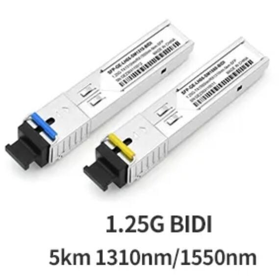 Bộ thu phát sợi quang SFP 1.25G 5km Đầu nối SC 1550/1310nm Mô-đun BIDI SFP