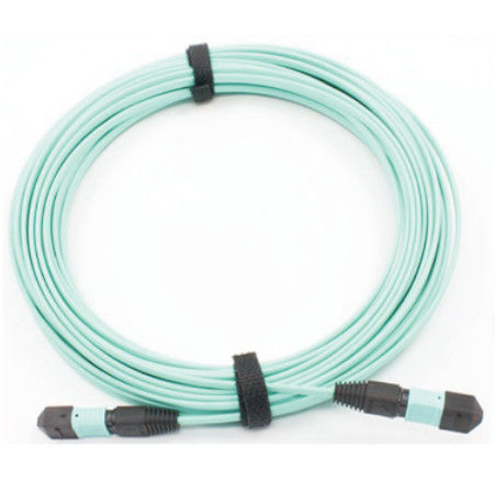 12 lõi giao thức sợi quang MPO OM3 40Gbps Aqua POLB CATV