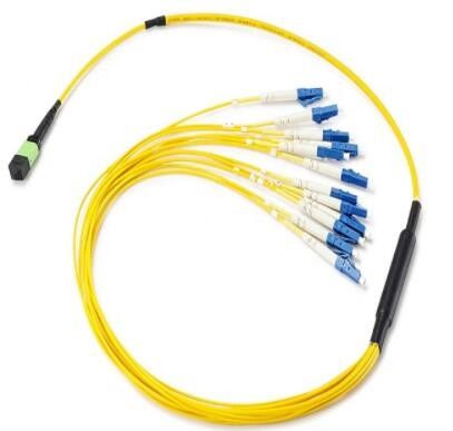Đầu nối sợi quang 12 lõi MPO, Cáp vá sợi quang MTP đến LC