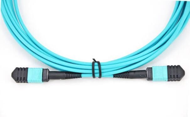 10g cáp quang LSZH vật liệu MPO 8 lõi cái đa mode OM3 sợi trục