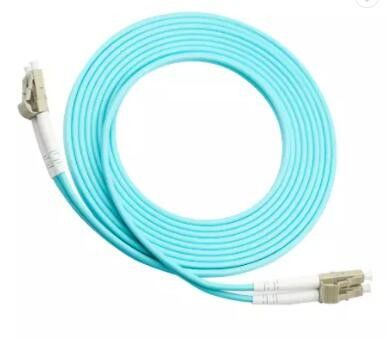 Aqua Multimode Fiber Patch Cord, LC LC Duplex Patch Cord OM3