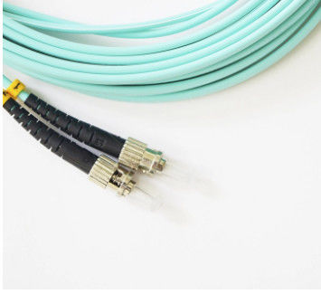 Cáp quang đa chế độ 2M ST đến ST Màu AQUA cho FTTH
