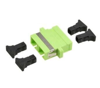 Bộ điều hợp cáp quang Gốm FTTX LAN RoHS SC Bộ điều hợp hai mặt Lime Green OM5
