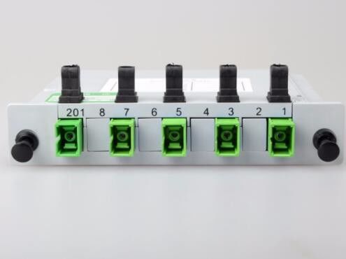 Bộ chia cáp quang Cassette 1x4 Sc Apc Connector cho mạng PON