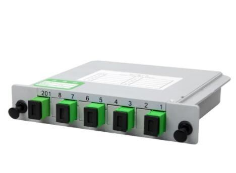 Bộ chia cáp quang Cassette 1x4 Sc Apc Connector cho mạng PON