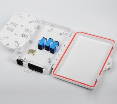 Hộp đấu nối cáp quang 1 Đầu vào 6 Đầu ra FTTH Mini 4/6 Hộp phân phối cáp quang FDB