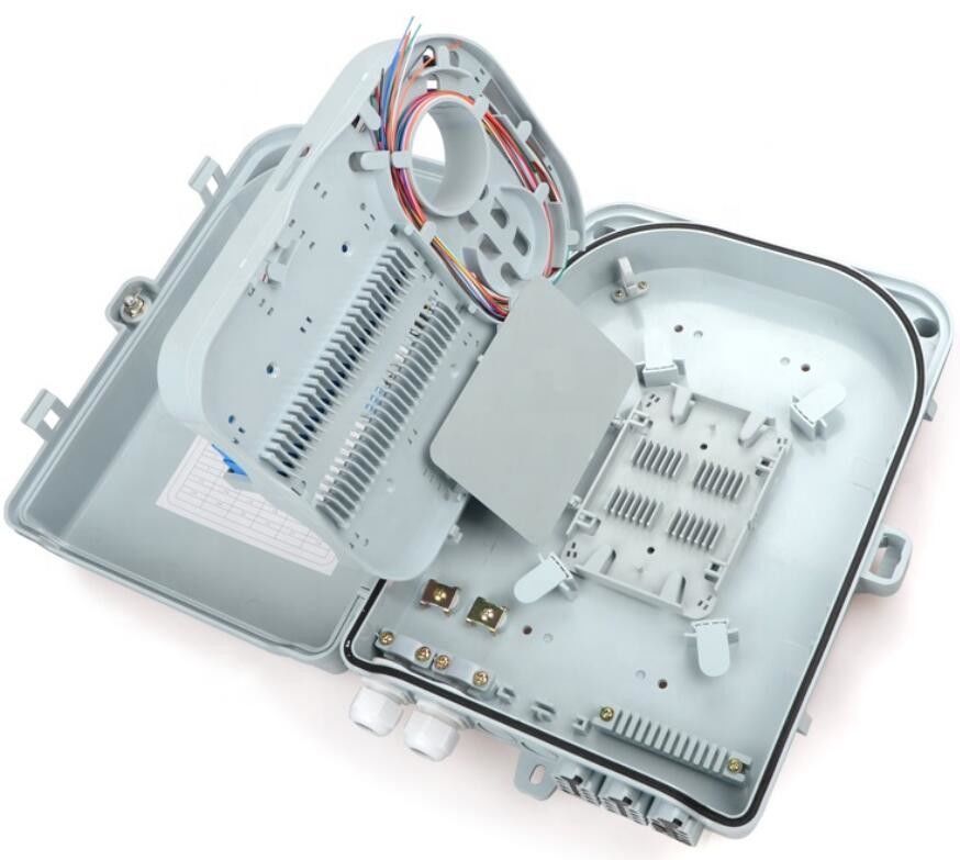 Hộp tường sợi quang 1:16 Bộ chia băng hoặc 24 lõi bím tóc và bộ điều hợp Hộp FTTH FDB