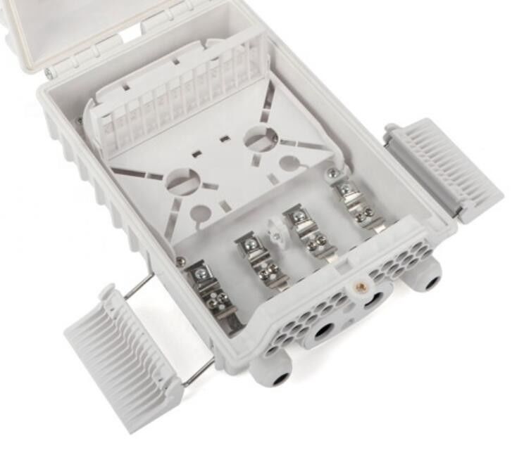 Hộp đầu cuối cáp quang Odf 24 lõi ngoài trời Chống nước IP65 FTTH 4 Cổng vào / Cổng ra 24