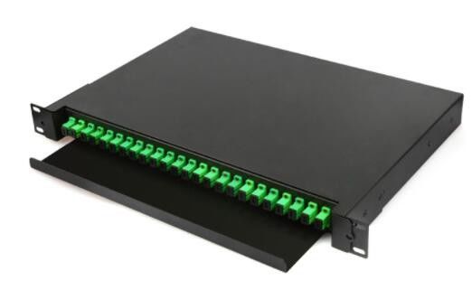 Bảng điều khiển bản vá sợi quang 24 lõi Cổng SC Vật liệu tấm cán nguội