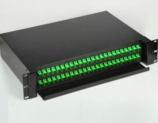 2U 48 cổng Patch Panel, 19 Rack Mount Fibre Patch Panel Loại trượt