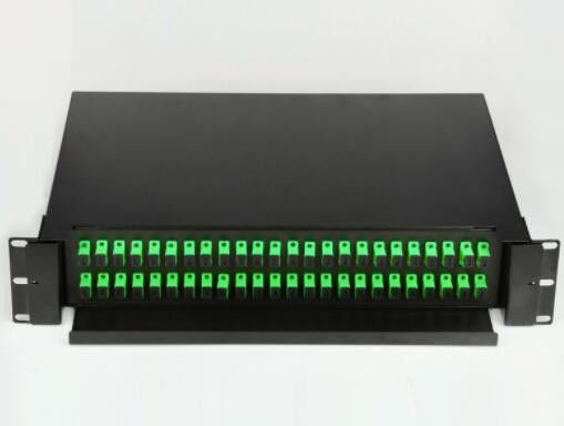 2U 48 cổng Patch Panel, 19 Rack Mount Fibre Patch Panel Loại trượt