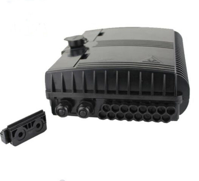 Hộp đầu cuối không thấm nước 2 đầu vào 16 đầu ra 16 cổng Hộp phân phối sợi quang Ftth ABS / PC