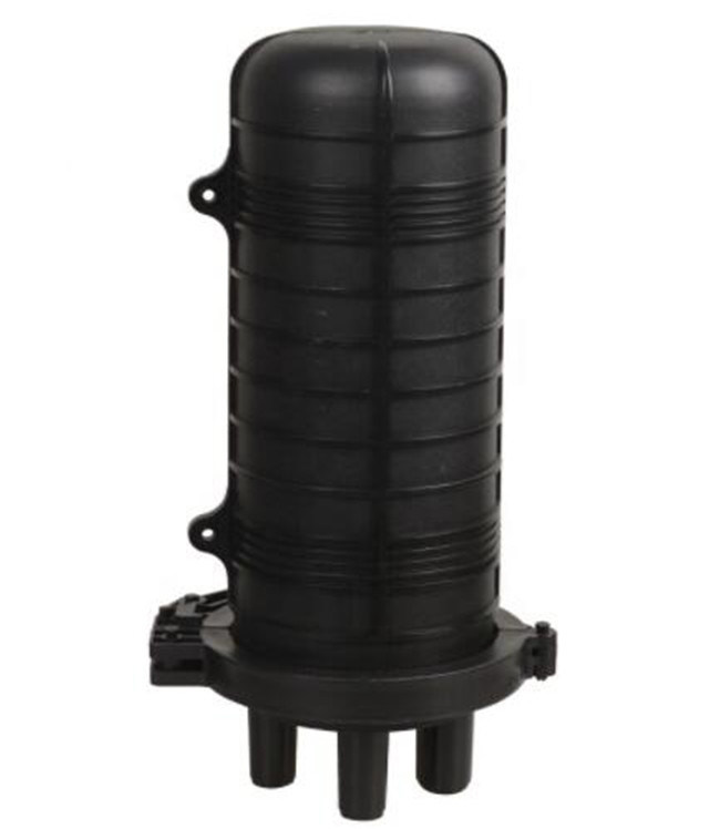 Ip68 24 48 96core Vòng bít kín co nhiệt thẳng đứng sợi quang 1 đầu vào 3 đầu ra