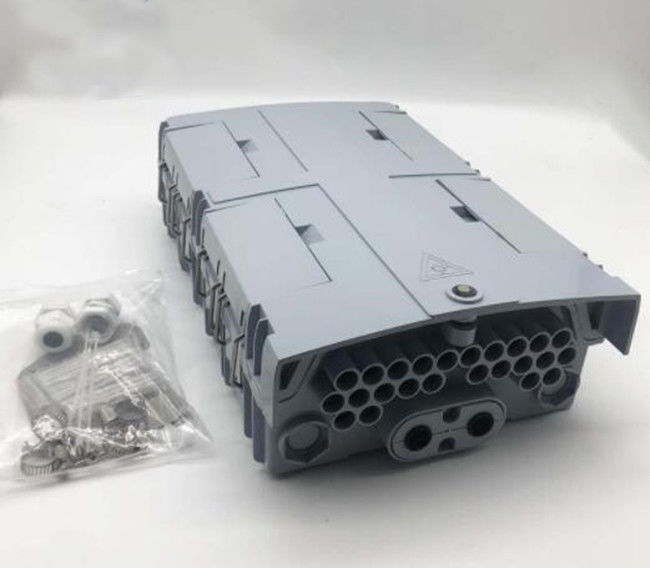 Hệ thống phân phối cáp quang ngoài trời Hộp phân phối cáp quang PC ABS 24 lõi IP65 MÀU XÁM