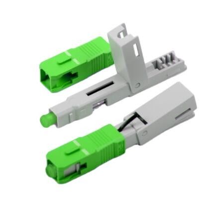 Cáp 0,9mm SC APC Đầu nối nhanh cáp quang IEC FTTH Đầu nối cáp thả