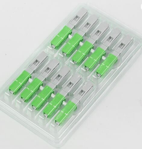 Cáp 0,9mm SC APC Đầu nối nhanh cáp quang IEC FTTH Đầu nối cáp thả