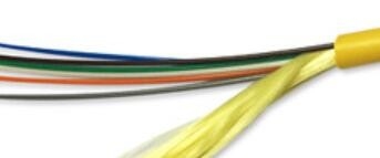 Cáp quang trong nhà SM mềm OD 4,5mm GJFJV-6B1 9/125 Màu vàng 6 lõi