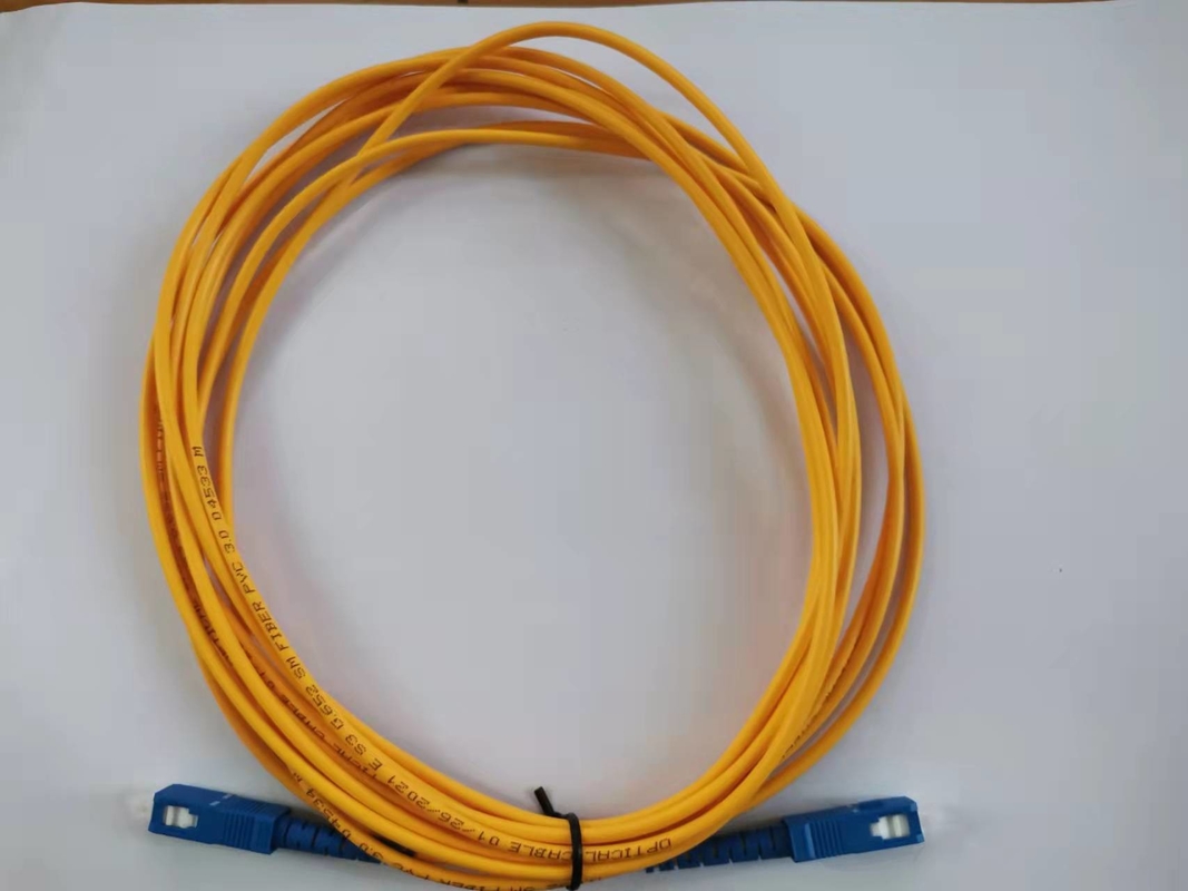 5m Dây cáp quang PVC Simplex Singlemode SC UPC Đường kính 3.0mm