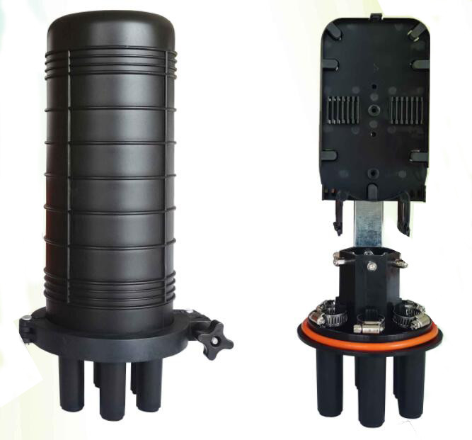 6 cổng kết nối cáp quang 24F 48F 72F 96F PP PC ABS Chất liệu màu đen