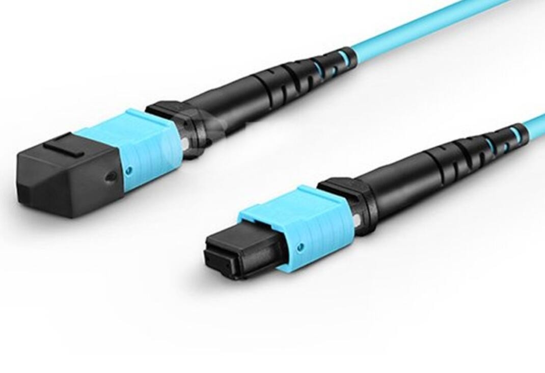 10g cáp quang LSZH vật liệu MPO 8 lõi cái đa mode OM3 sợi trục