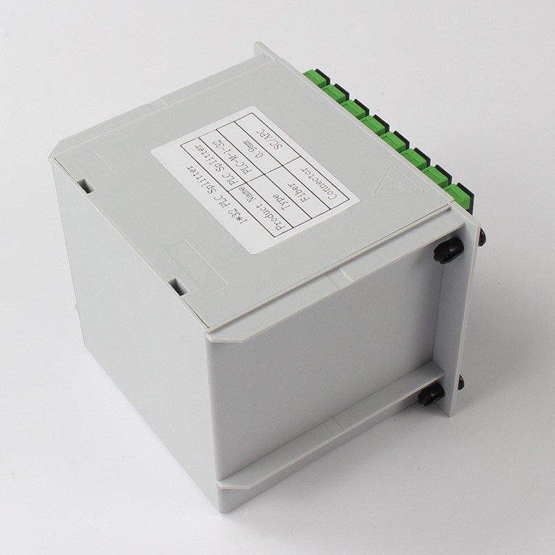 1X32 Fibre PLC Splitter SC APC Connector 1310nm RL 55db Fiber 0.9mm