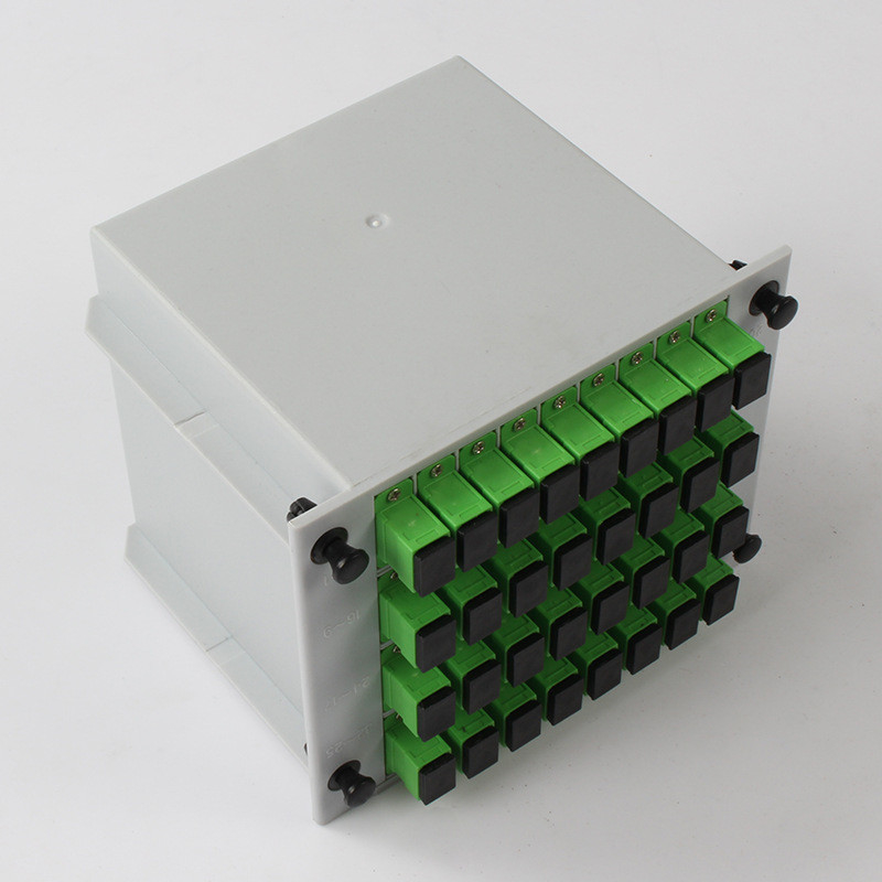 1X32 Fibre PLC Splitter SC APC Connector 1310nm RL 55db Fiber 0.9mm