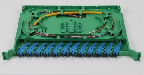Khay ghép nối quang học 12 lõi đi kèm Pigtail Khay rỗng SC FC LC Cấu hình đầy đủ